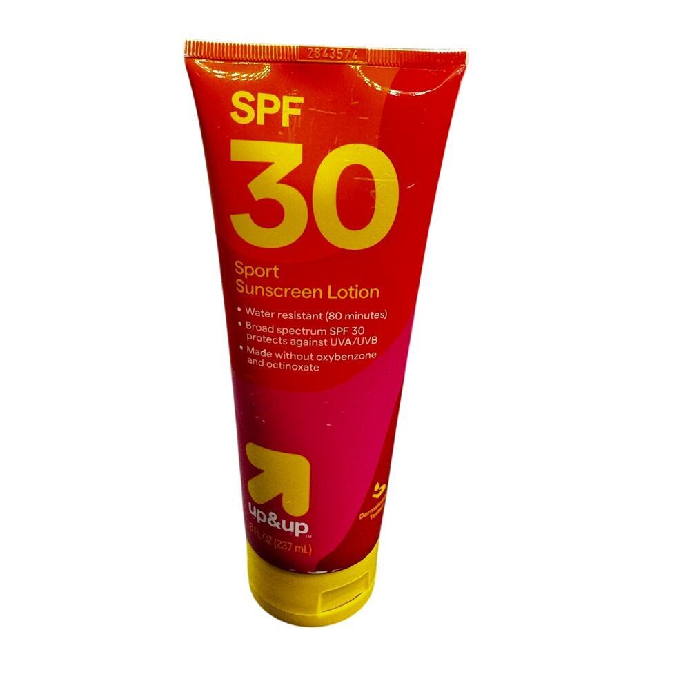 5/$25 NWT up&up Sport Sunscreen SPF30. 8oz bottle EXP: 1/27